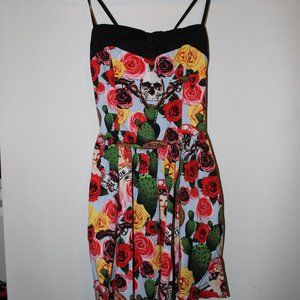Skull & Roses Hell Bunny Dress